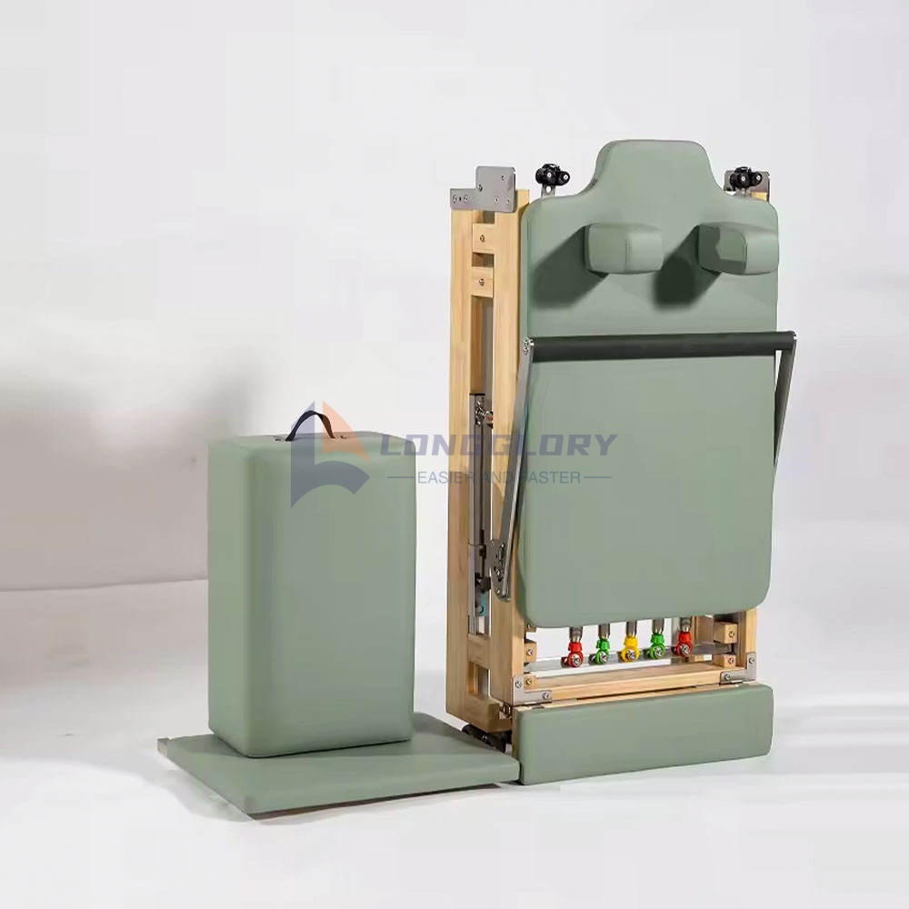 Katlanabilir Meşe Ağacı Pilates Reformer