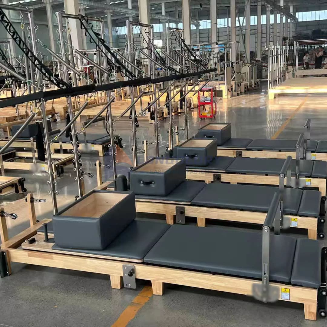 Meşe Pilates Reformer Yarım Kuleli